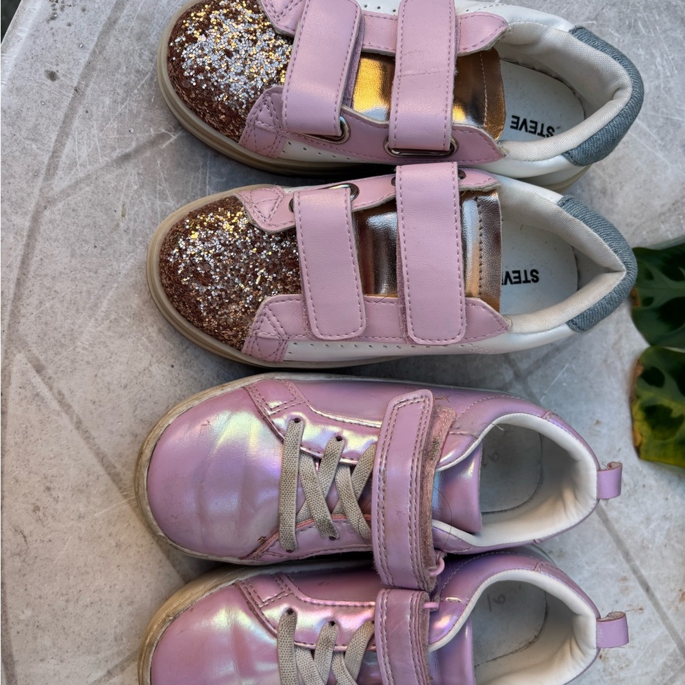 Carter's Pink and Gold Glitter Sneakers